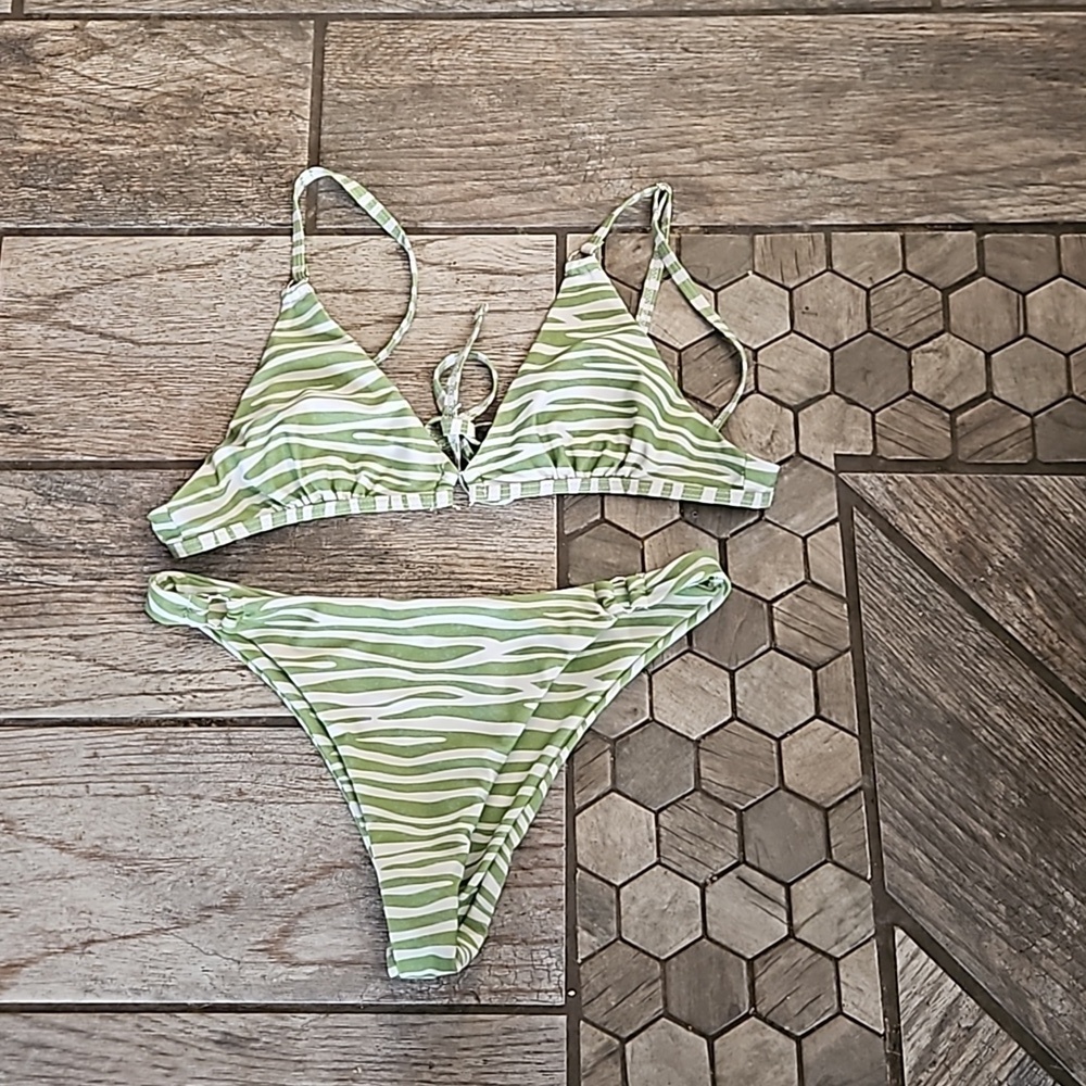 Striped Bikini Size Medium